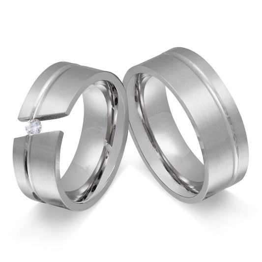 Elegance Partnerring-Set mit Handschriftgravur