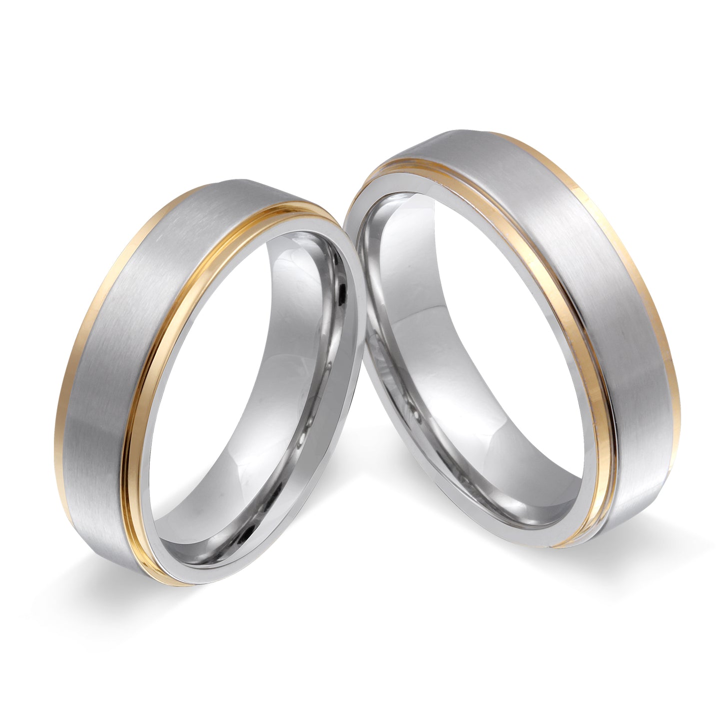 Macianos Partnerring-Set mit Lasergravur