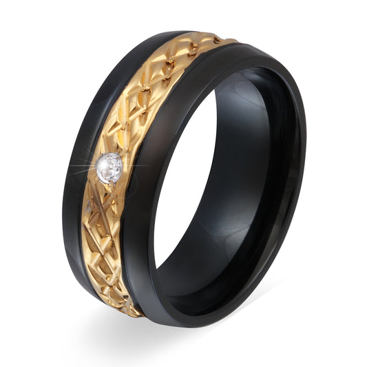 Dynhin Ring mit Lasergravur