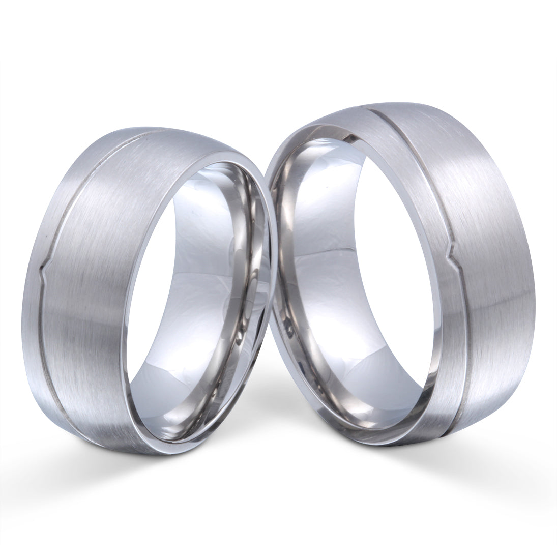 Dallas Partnerring-Set mit Handschriftgravur