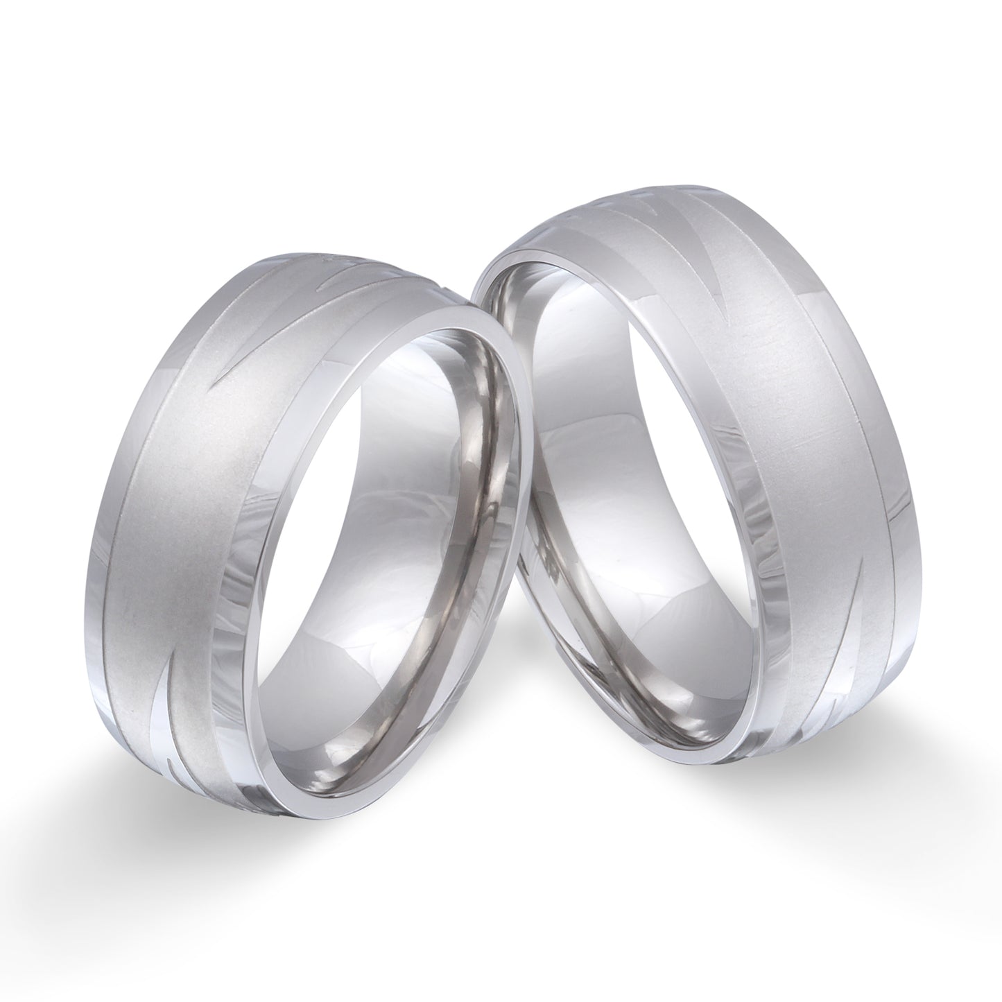 Nandala Partnerring-Set mit Handschriftgravur