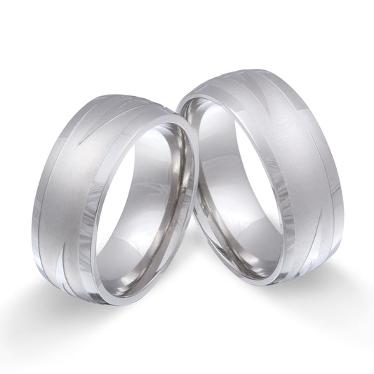 Nandala Partnerring-Set mit Handschriftgravur