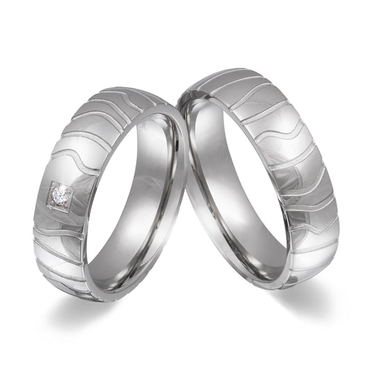 Leticia Partnerring-Set mit Lasergravur