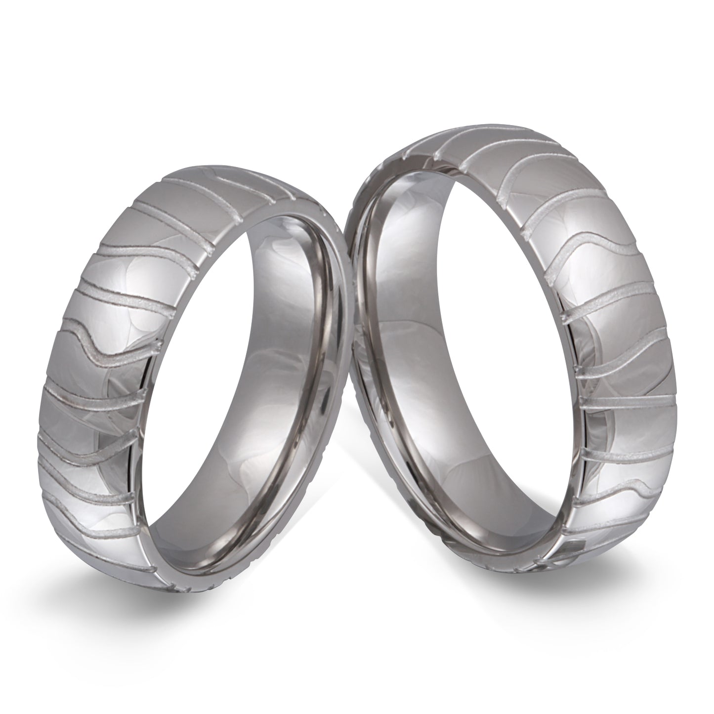 Leticia Partnerring-Set mit Handschriftgravur