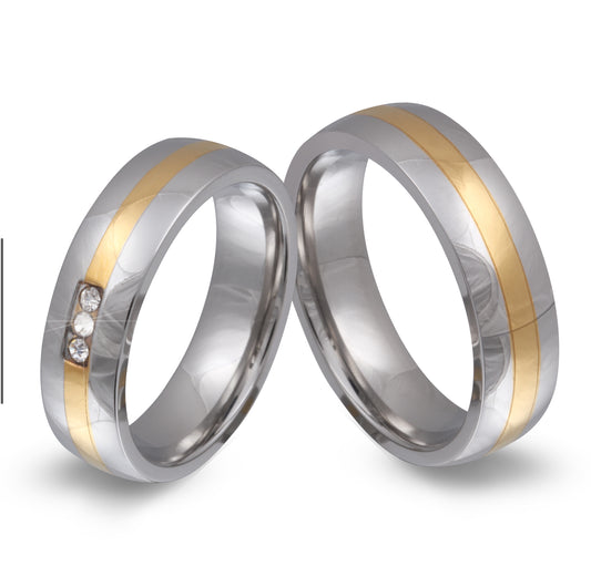 Lazar Partnerring-Set mit Lasergravur