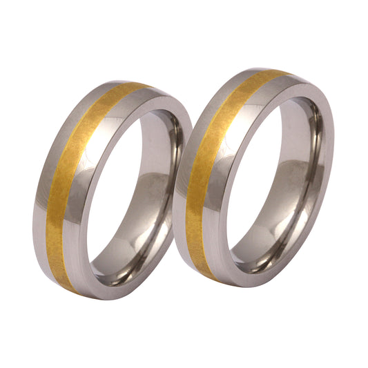 Bosok Partnerring-Set mit Lasergravur