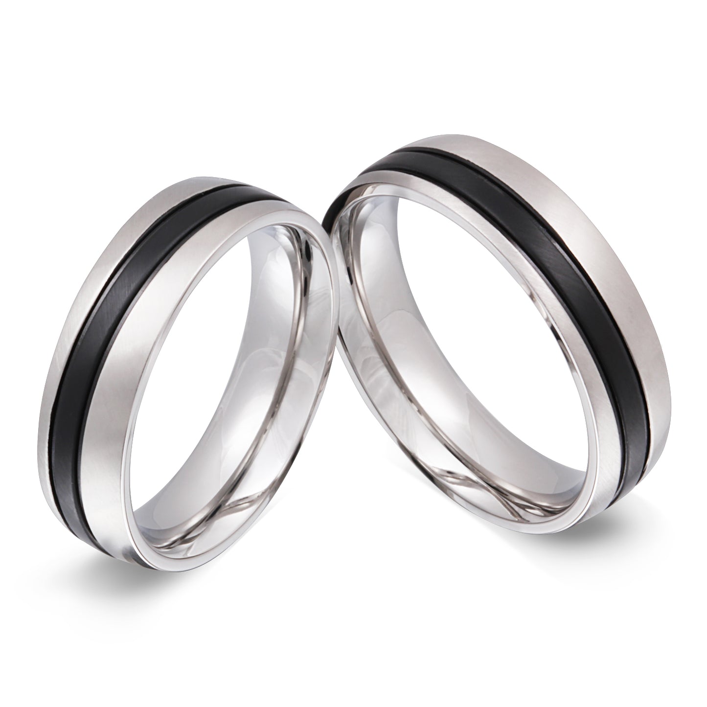 Themse Partnerring-Set mit Handschriftgravur