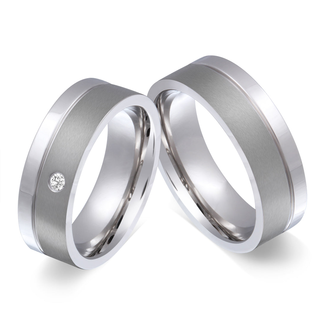 Ecilia Partnerring-Set mit Handschriftgravur