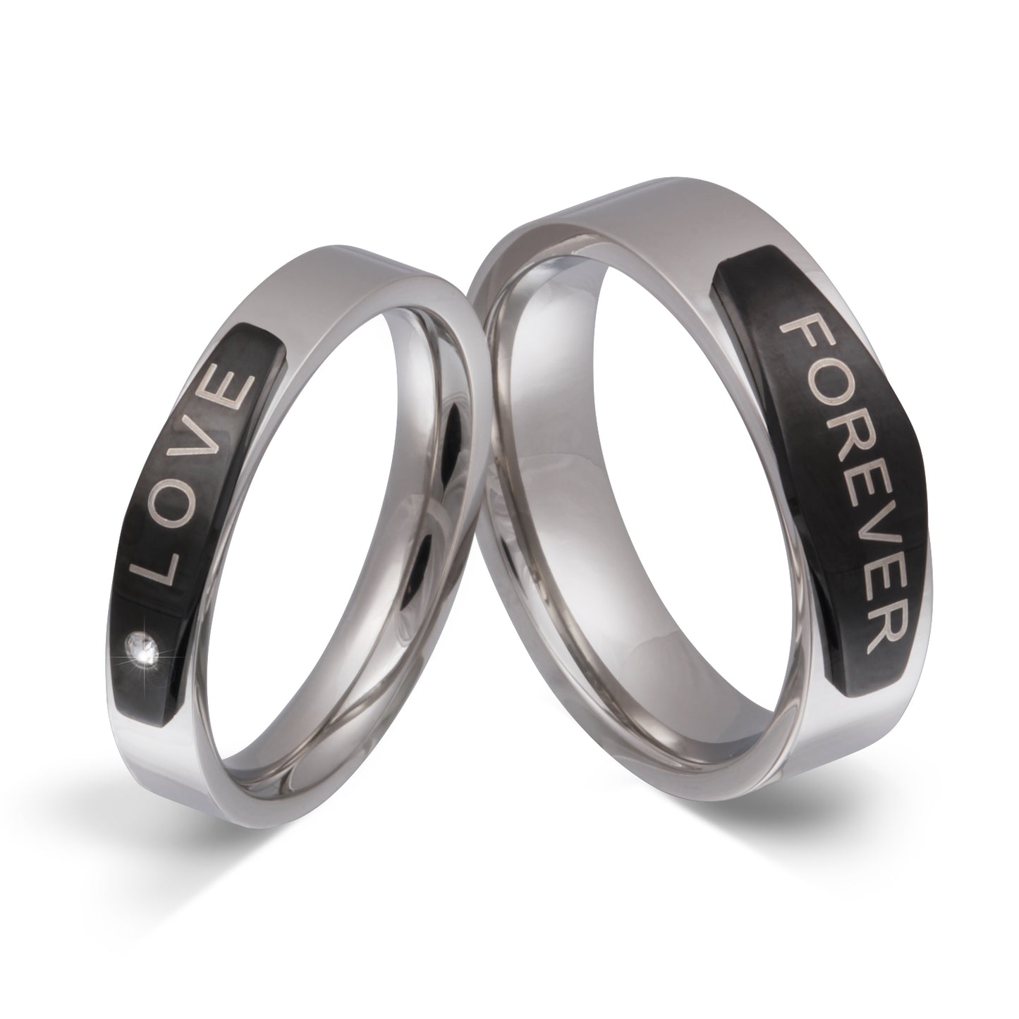 Loran Partnerring-Set mit Handschriftgravur