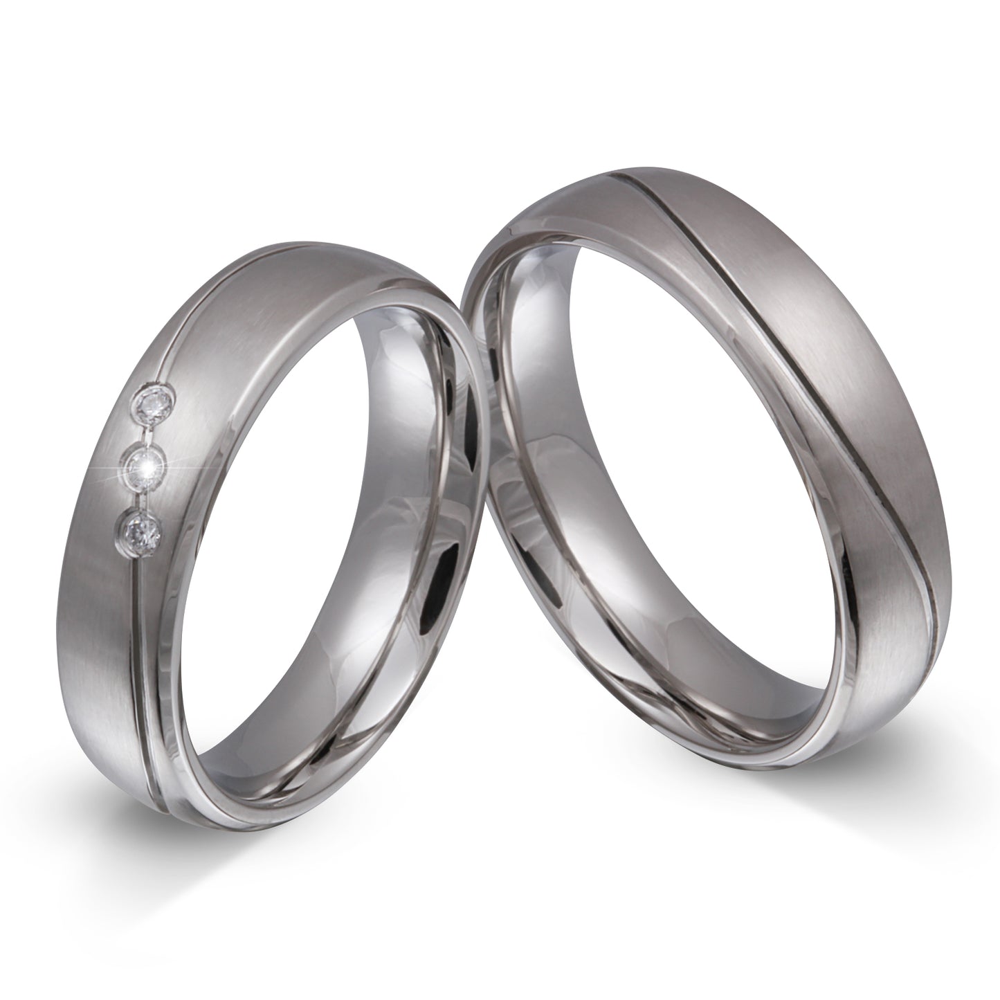 Masone Partnerring-Set mit Lasergravur