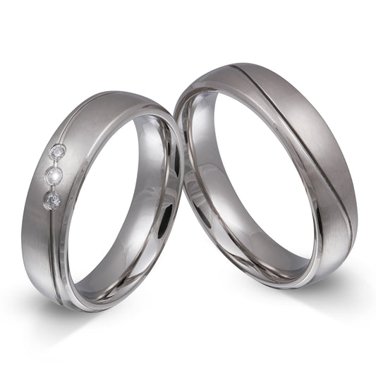 Masone Partnerring-Set mit Lasergravur