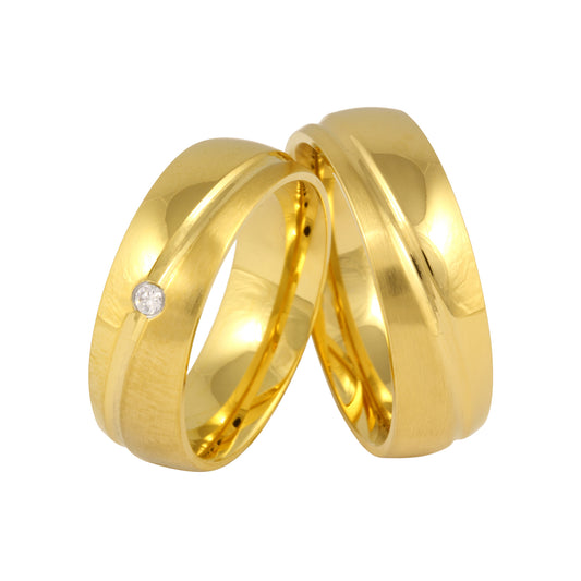 Slema Partnerring-Set mit Lasergravur