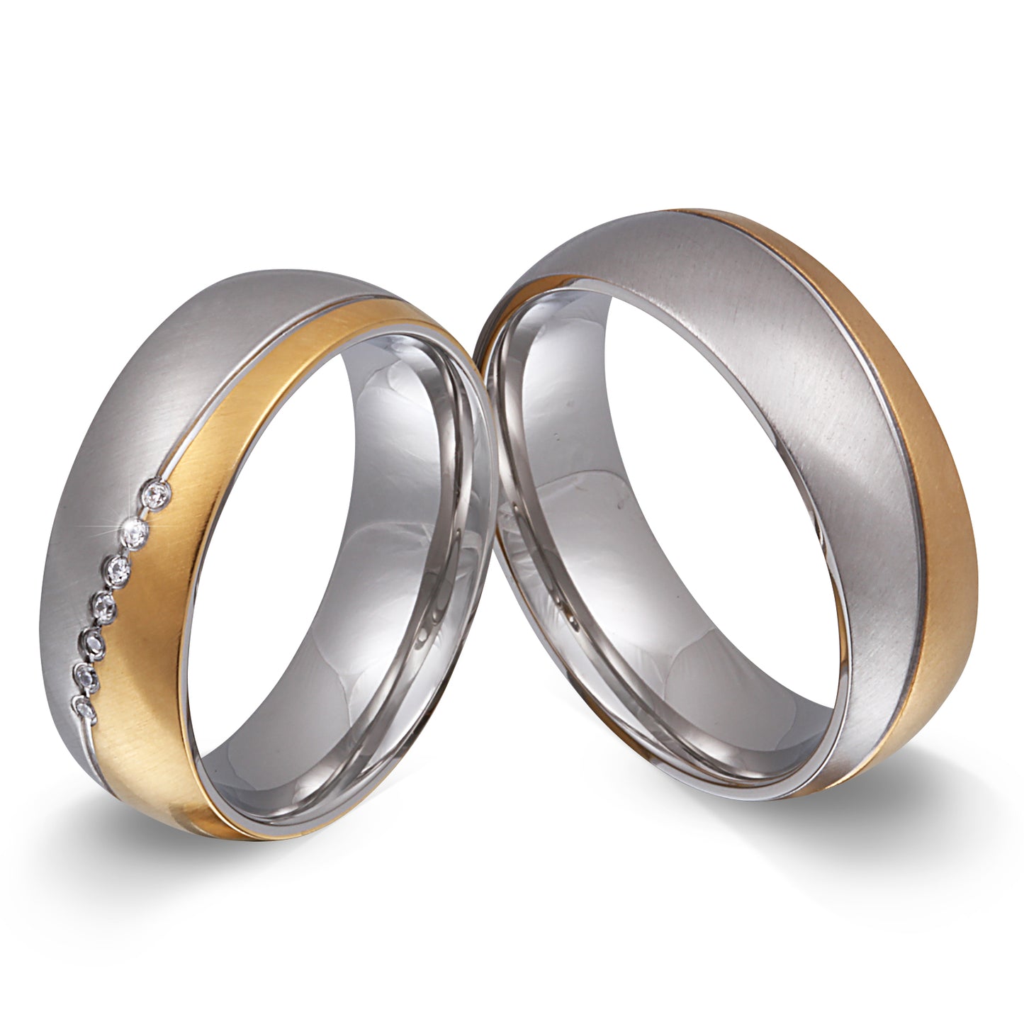 Chiswick Partnerring-Set mit Lasergravur