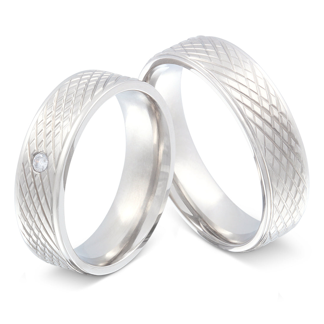 Bestemi Partnerring-Set mit Lasergravur