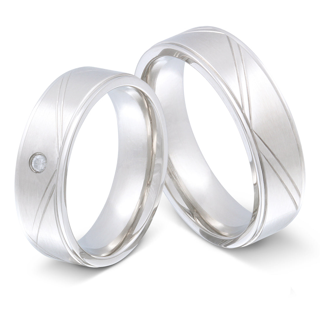 Cicilior Partnerring-Set mit Lasergravur