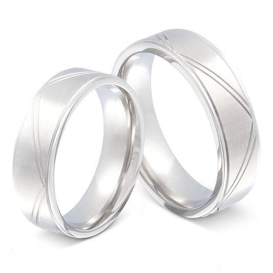 Cicilior Partnerring-Set mit Lasergravur