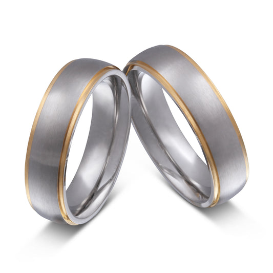 Majesto Partnerring-Set mit Lasergravur