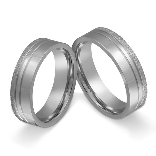 BlueWater Partnerring-Set mit Handschriftgravur