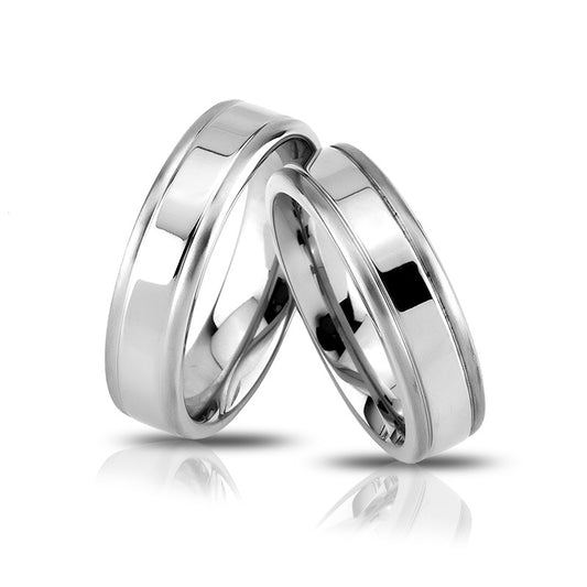 Chow Partnerring-Set mit Lasergravur