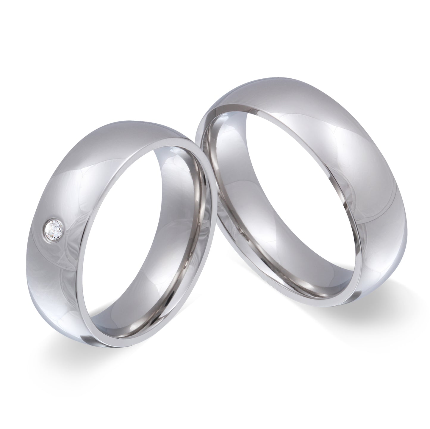 Glamour Partnerring-Set mit Handschriftgravur
