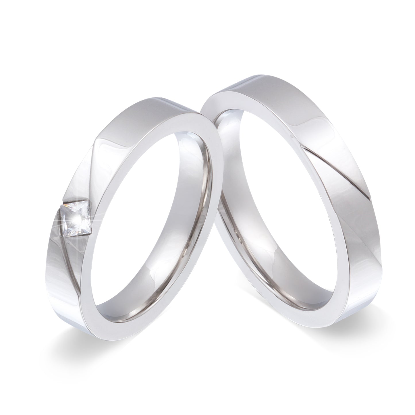 Marano Partnerring-Set mit Lasergravur