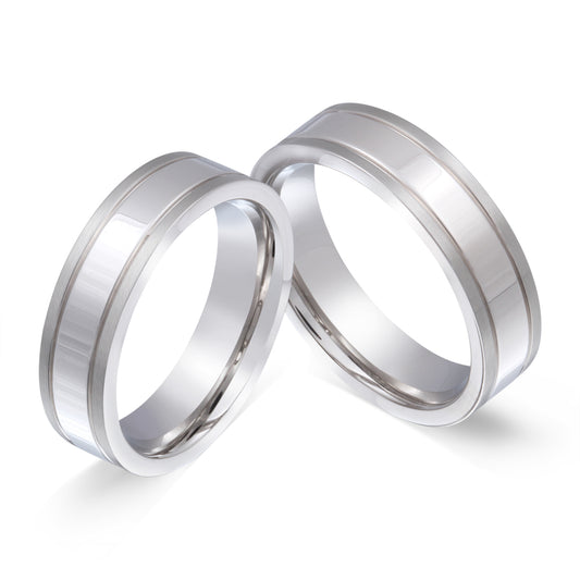 Bianda Partnerring-Set mit Lasergravur