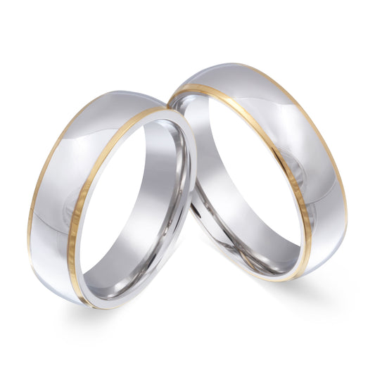 Dosgolda Partnerring-Set mit Lasergravur