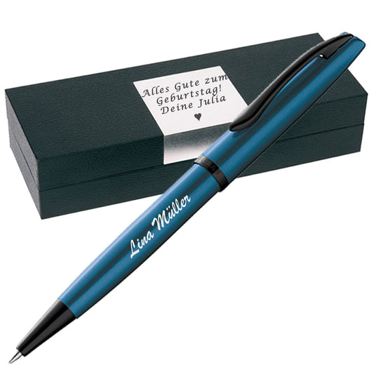 Pelikan Kugelschreiber Jazz Noble Elegance K36 Aquamarin mit Gravur Geschenkbox personalisiert