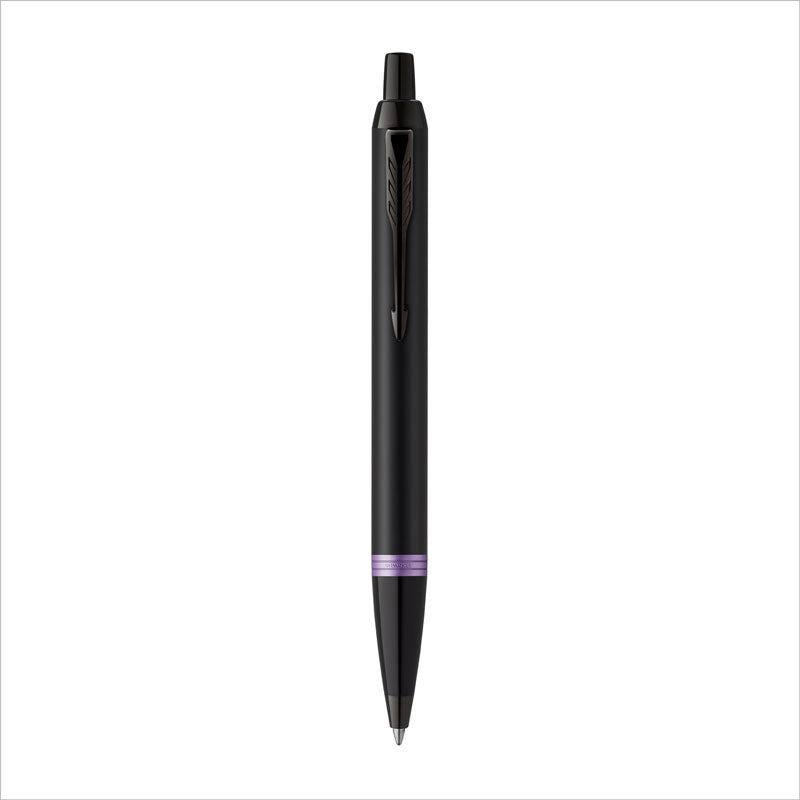 Parker IM Vibrant Rings Amethyst Purple Kugelschreiber Laser-Gravur | Personaliserter Kugelschreiber mit Wunschgravur