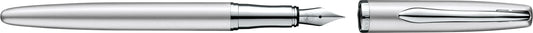 Pelikan Füllhalter Jazz® Noble Elegance mit Gravur als Geschenk | Emojis Gravur möglich | Farbe Silber | personalisiert mit Wunschgravur