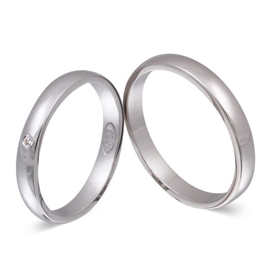 Camelia Partnerring-Set mit Lasergravur