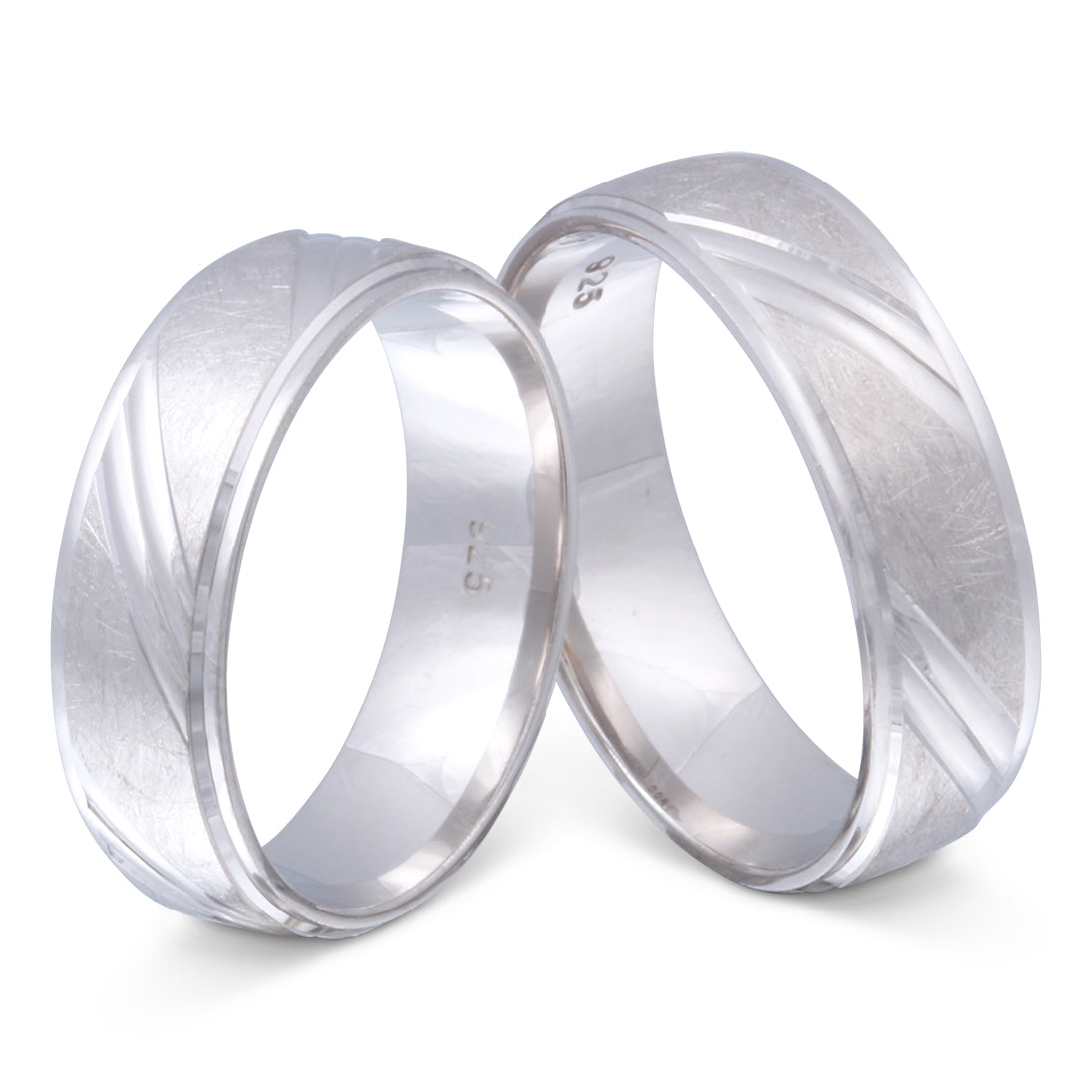 Leonora Partnerring-Set mit Lasergravur