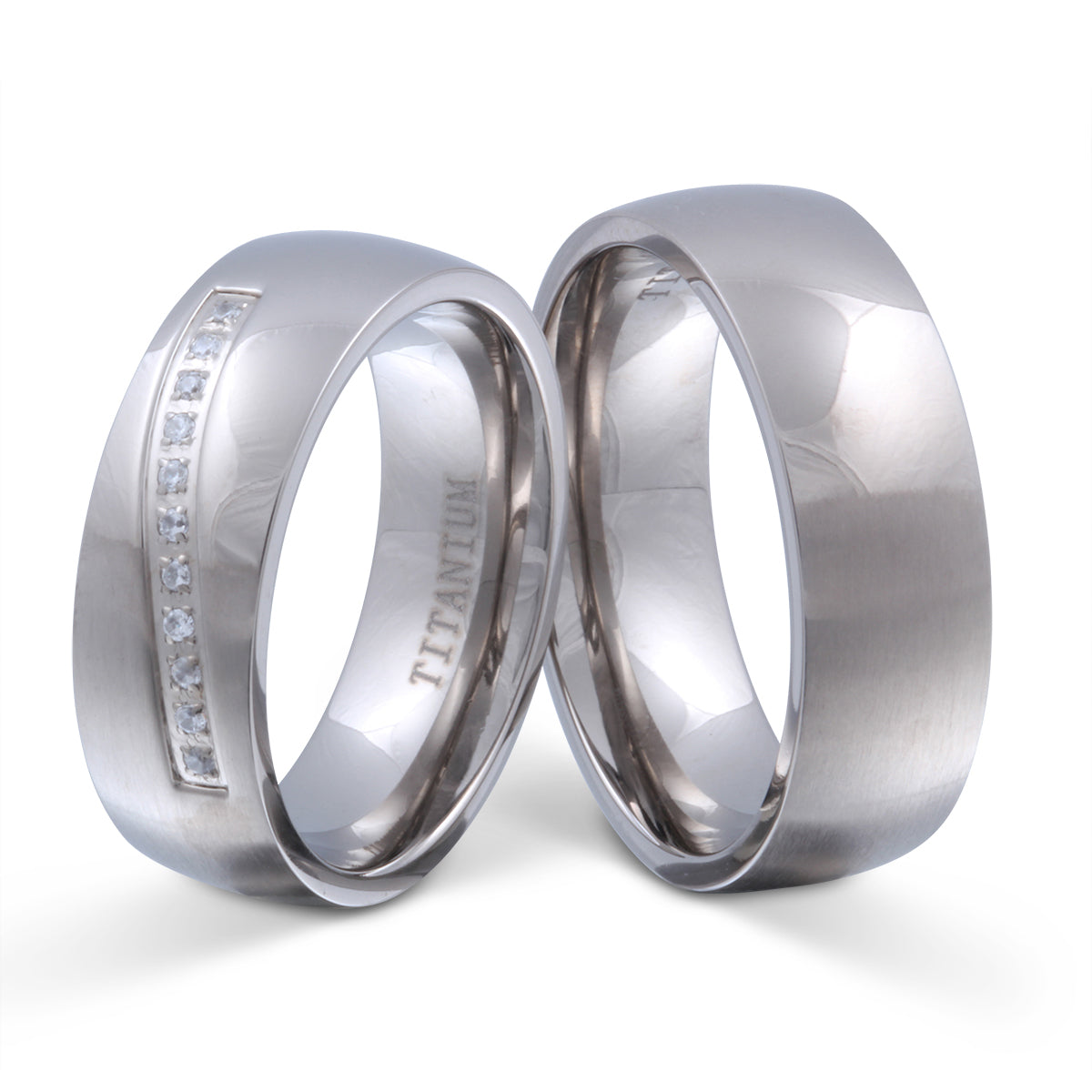 Nizza Partnerring-Set mit Handschriftgravur