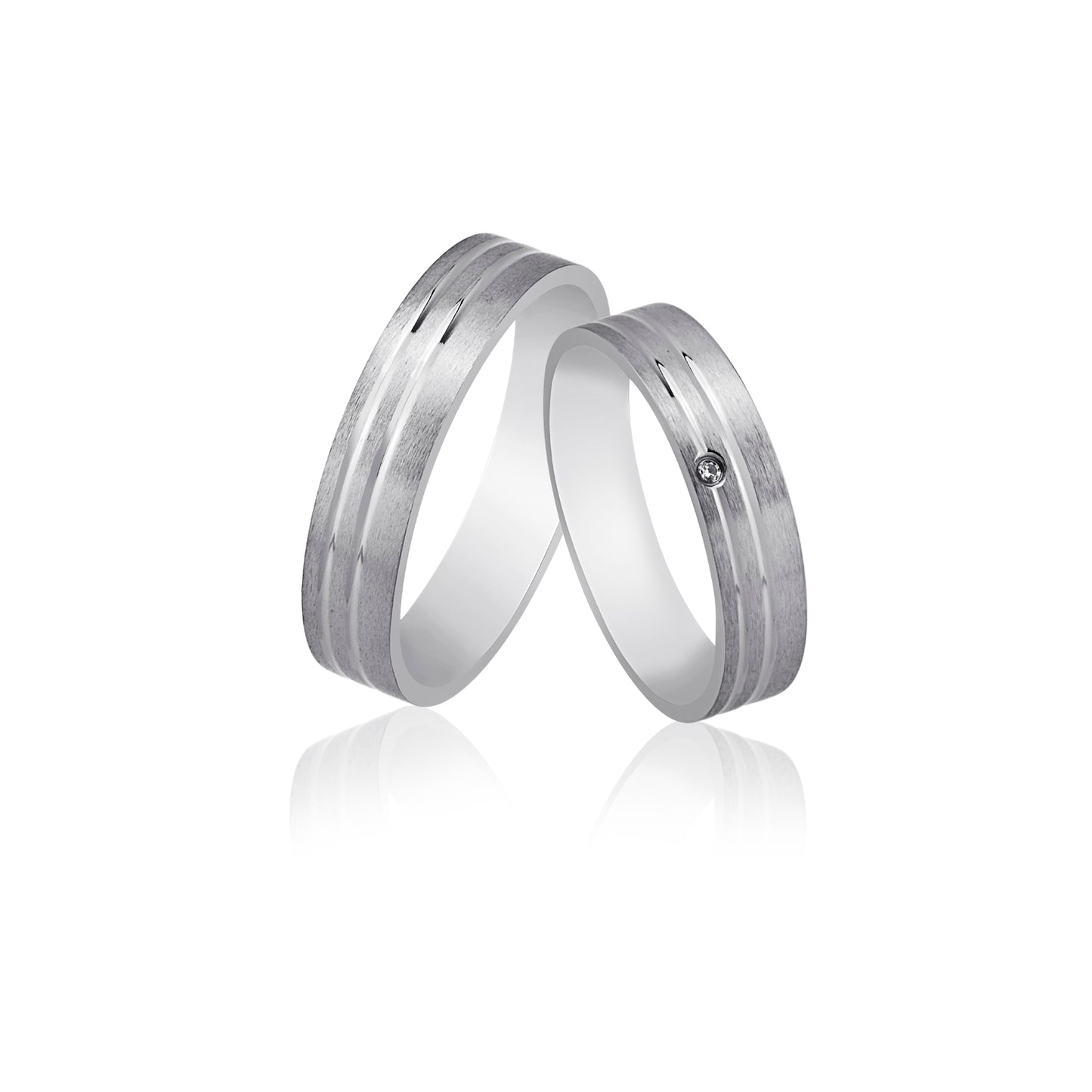 Thunder Partnerring-Set mit Handschriftgravur