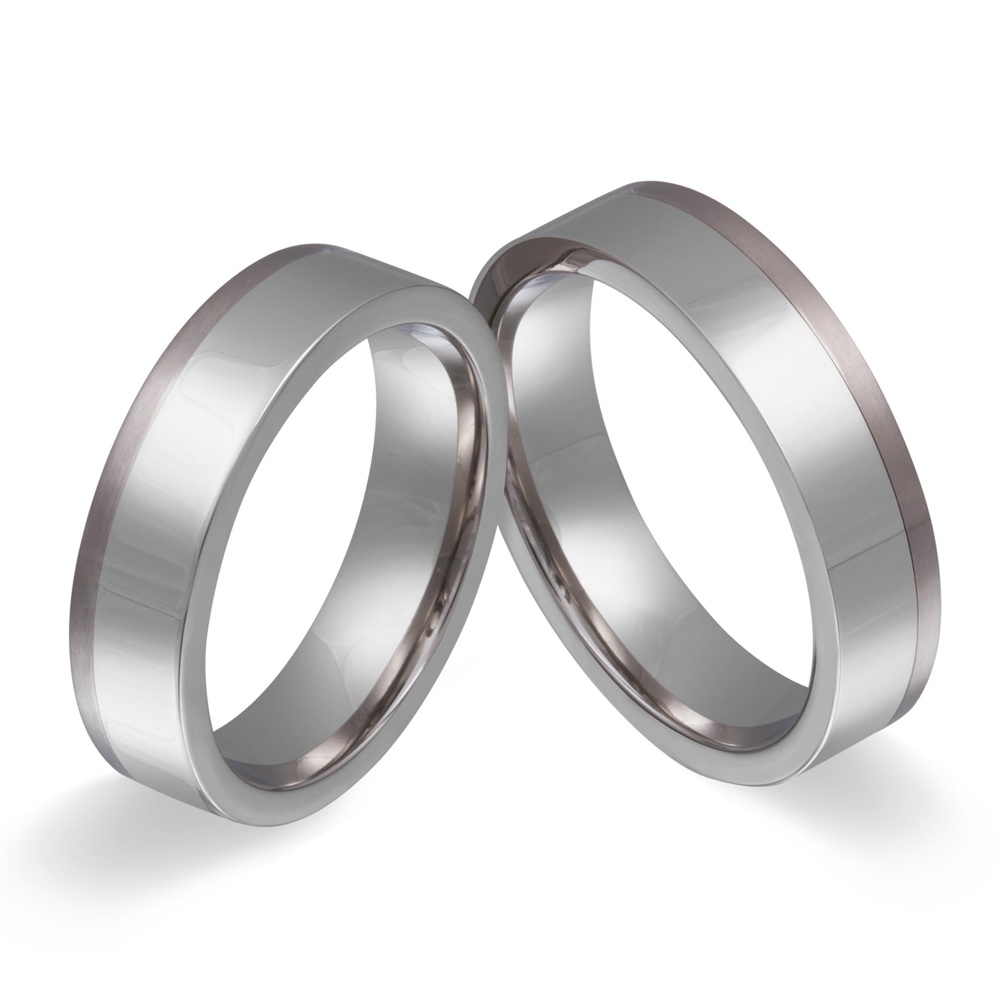 Singapor Partnerring-Set mit Lasergravur