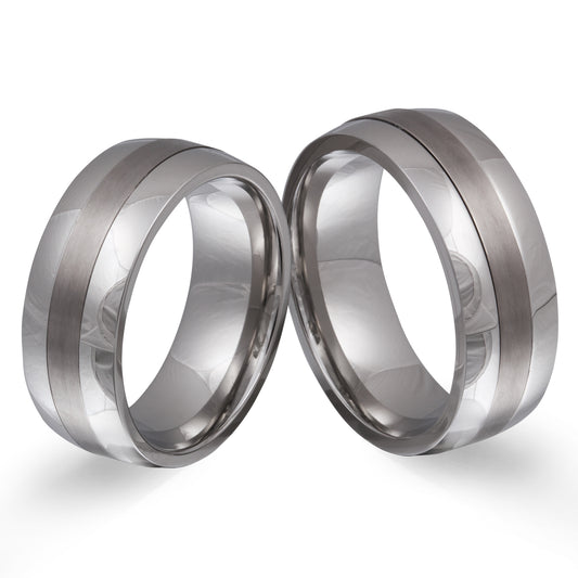 Soulmate Partnerring-Set mit Lasergravur