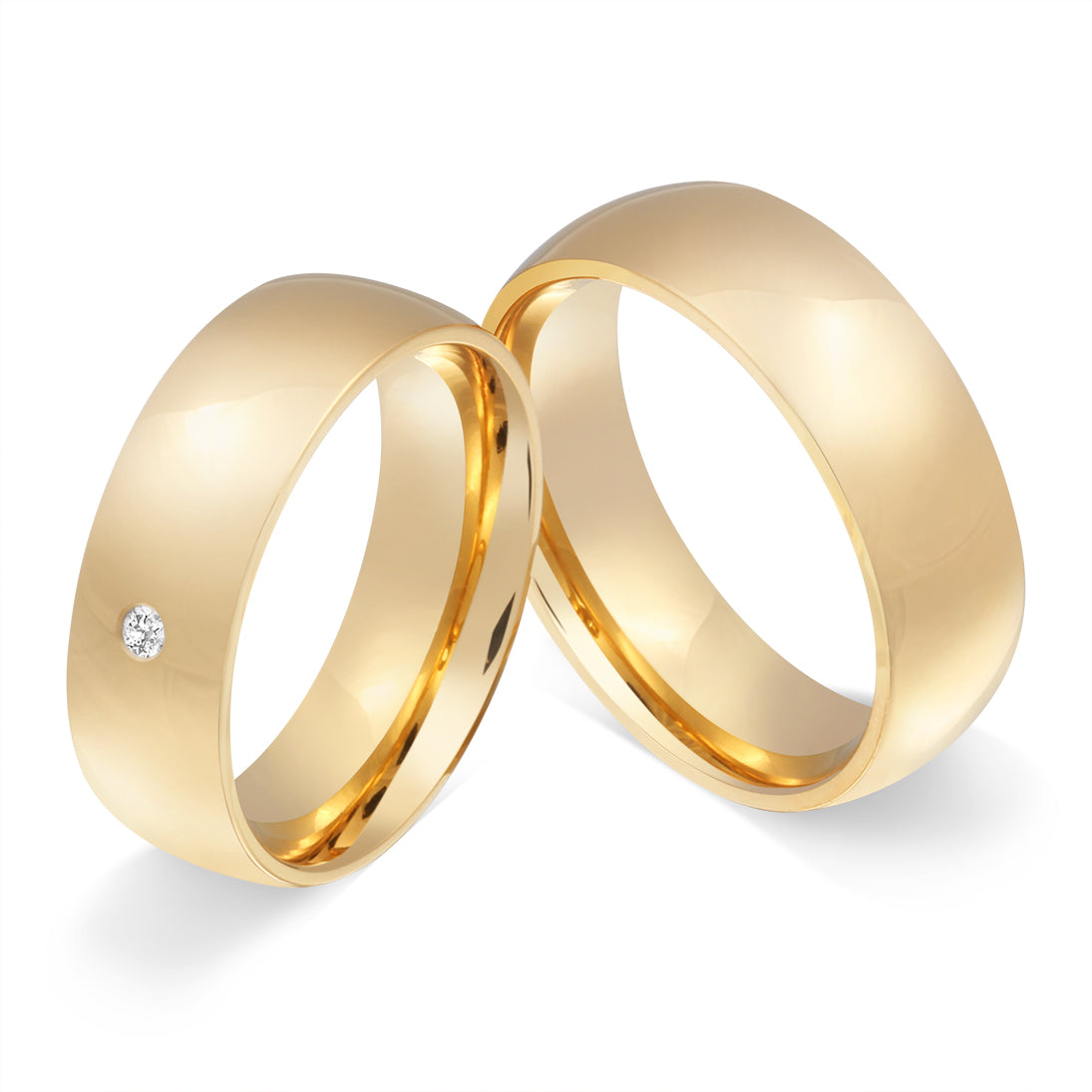 Goldini Partnerring-Set mit Handschriftgravur