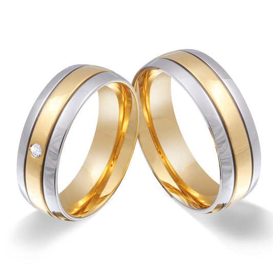 Asilar Partnerring-Set mit Lasergravur