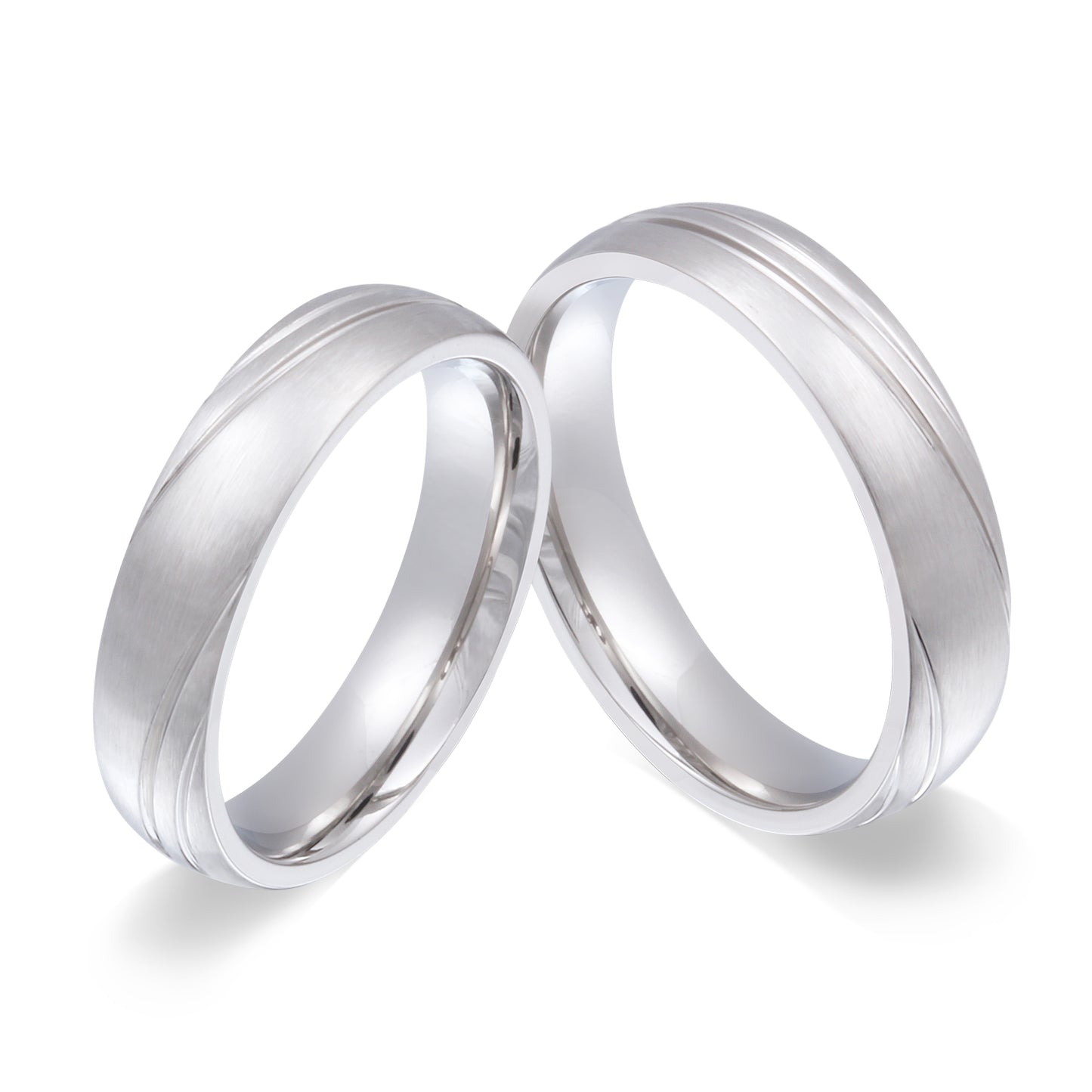 Sercer Partnerring-Set mit Handschriftgravur