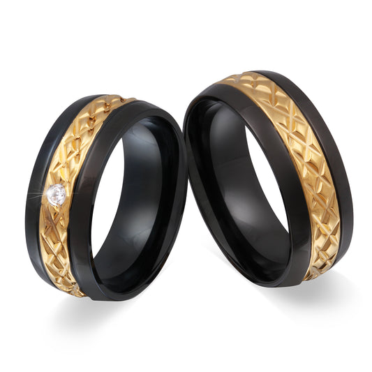 Dynhin Partnerring-Set mit Handschriftgravur