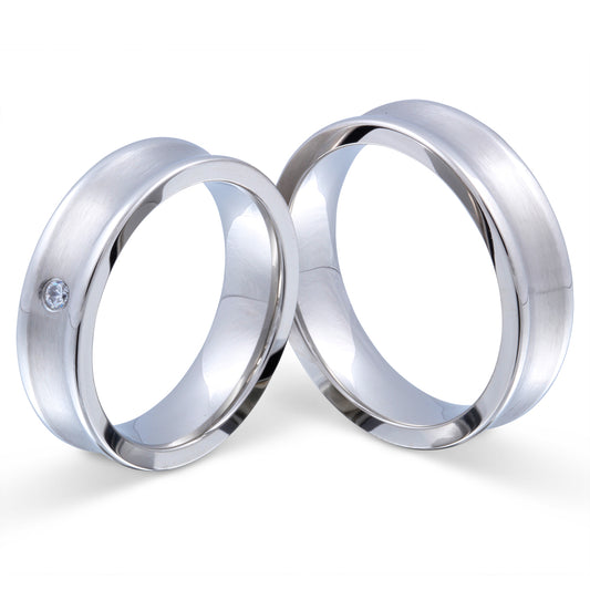 Beja Partnerring-Set mit Lasergravur