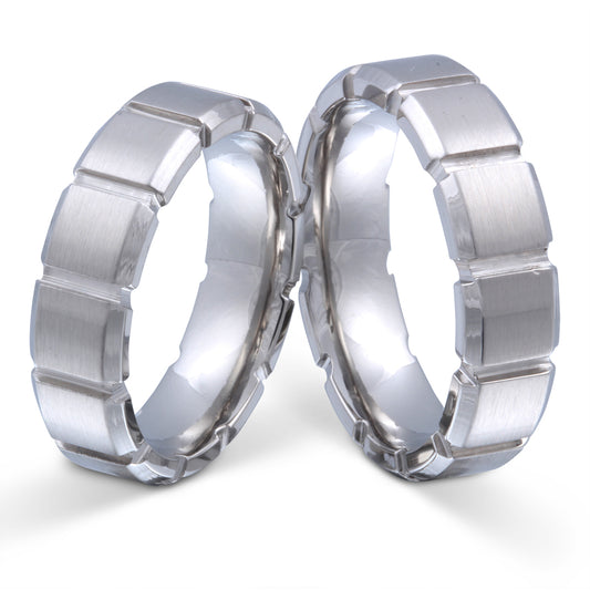 Attrazione Partnerring-Set mit Lasergravur