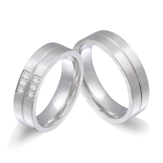 Jasper Partnerring-Set mit Handschriftgravur