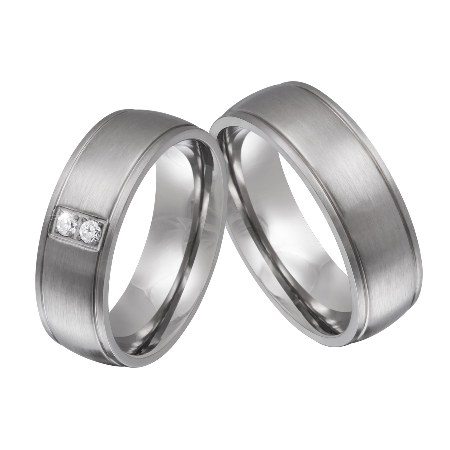 Letka Partnerring-Set mit Lasergravur