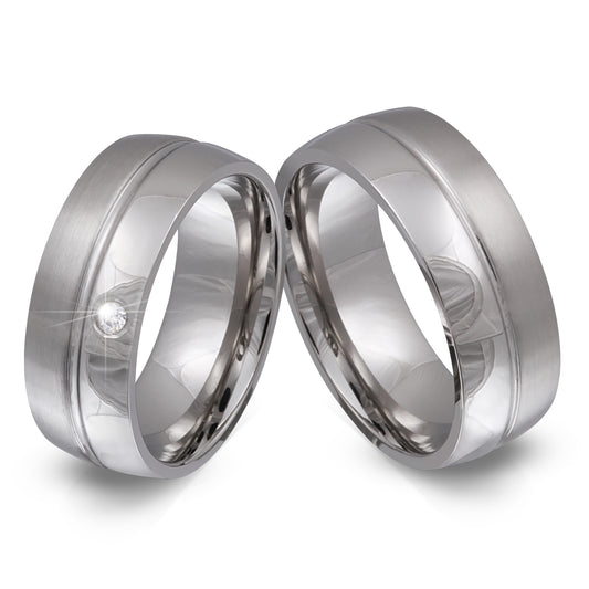 Ruvim Partnerring-Set mit Handschriftgravur