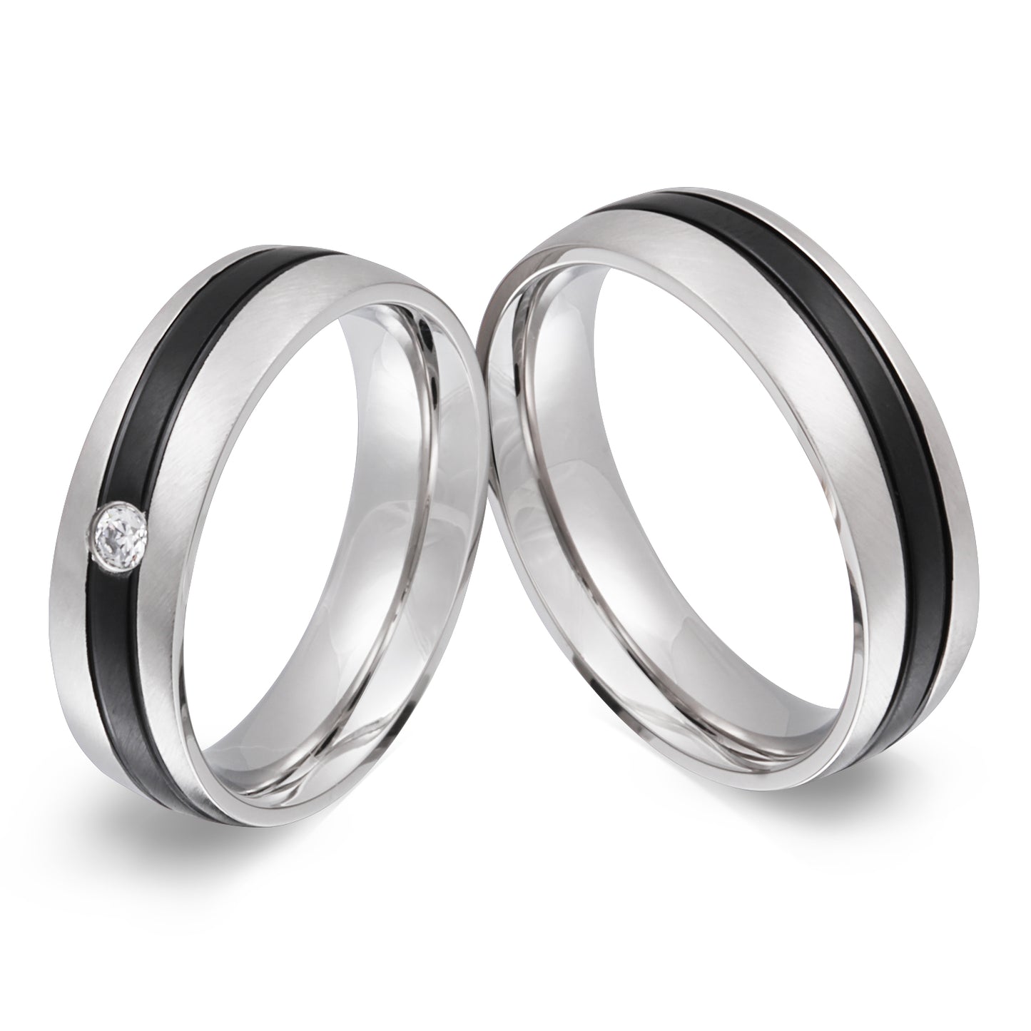 Themse Partnerring-Set mit Handschriftgravur