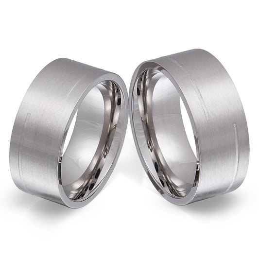 Loire Partnerring-Set mit Lasergravur