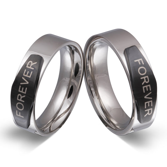 Loran Partnerring-Set mit Lasergravur