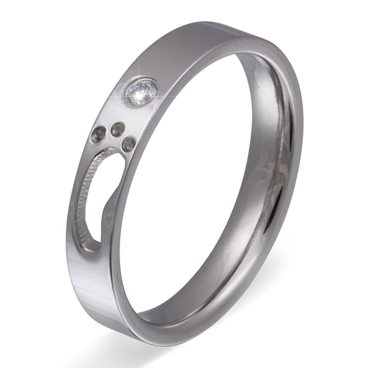 SilFeet Ring mit Lasergravur