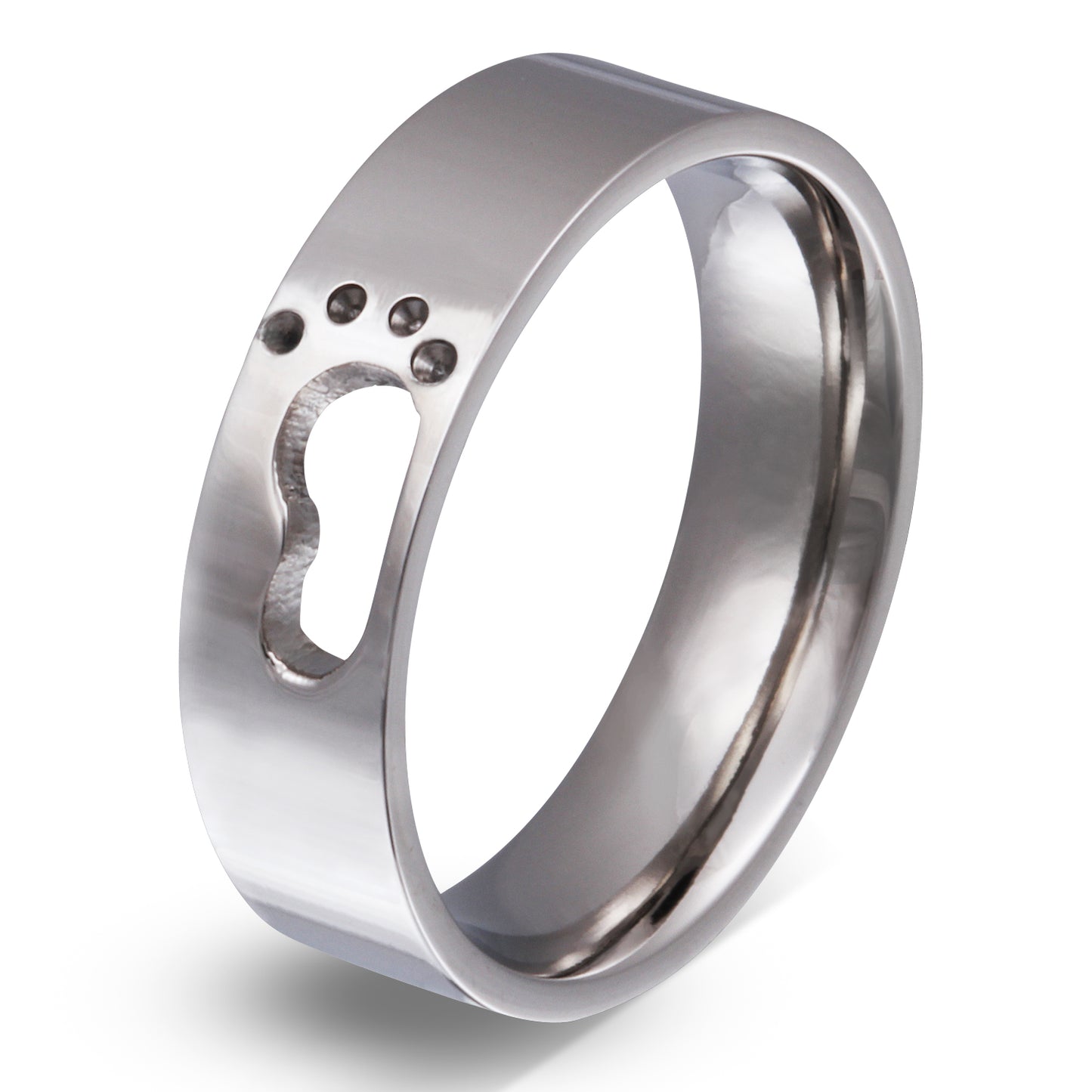 SilFeet Ring mit Lasergravur